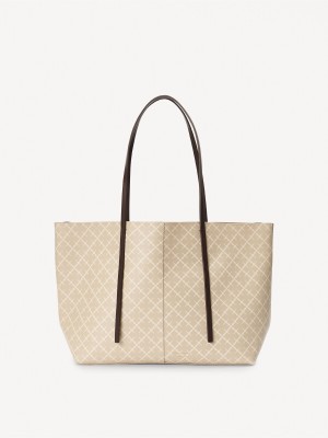 By Malene Birger Abigail Printed Tote Torbe Feather | HR_BB19065