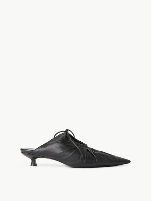By Malene Birger Masey Leather Mules Cipele Crne | HR_BB12389