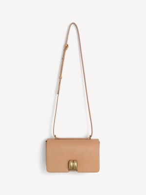By Malene Birger Noval Leather Shoulder Torbe Tan | HR_BB23085
