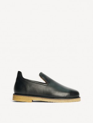 By Malene Birger Romine Leather Slippers Cipele Crne | HR_BB25745