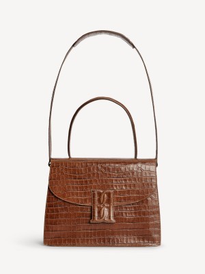 By Malene Birger Ronlas Leather Shoulder Torbe Bison | HR_BB52077